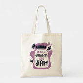 Een oma zijn is mijn jam tote bag (Achterkant)