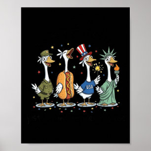 een onafhankelijke gans 250ste Amerika verjaardag Poster