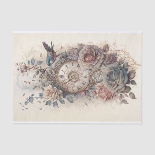 Een onderzoek bij Rozen en Tijd 3 Tissuepapier (Voorkant)