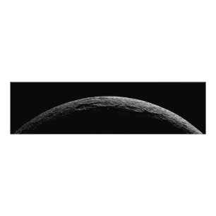 Een onecht landschap van de maan van Saturnus Foto Afdruk