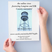 Een online winkel met Longton! Flyer (Hand)