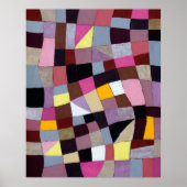 Een onregelmatig schilderij van het raster, met vi poster (Voorkant)