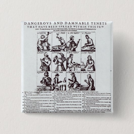 Een ontdekking van het gevaarlijkste vierkante button 5,1 cm (Voorkant)