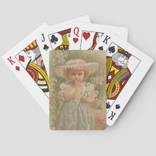 "Een ontluikend Pasen" Vintage Illustratie, ca. 18 Pokerkaarten