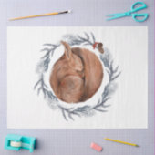 Een ontwerp uit de kerstvogelserie 10 tissuepapier (Craft)