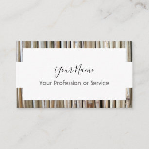 Een ontwerp van een lijst van hout voor de binnenv visitekaartje