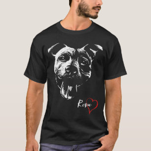 Een ontwerp van een Pitbull-Cute Arty voor Pittie  T-shirt