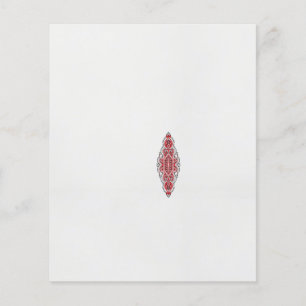 Een ontwerp van een rood en wit patroon flyer