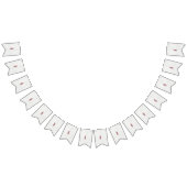 Een ontwerp van een rood en wit patroon vlaggetjes (Alle)