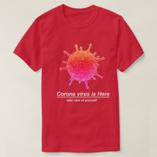 een ontwerp van het Corona-virus (COVID-19). T-shirt