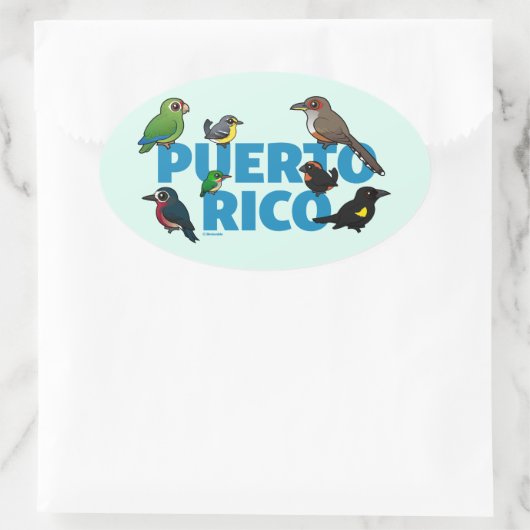 Een onvergetelijke prestatie van Puerto Rico. Ende Ovale Sticker (Tas)