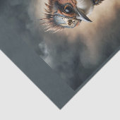 Een onverschrokken steampunk mus - tissuepapier (Detail)