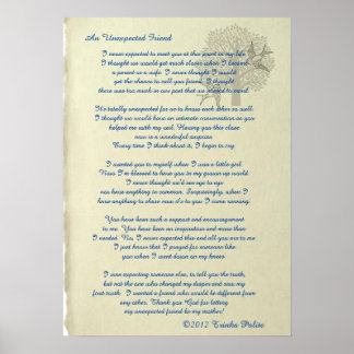 Een onverwacht vriend ©2012 Trinka Polite (poster) Poster