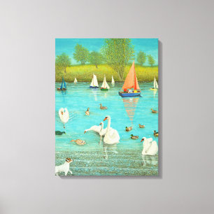 Een oogje in de gaten houden 2013 canvas afdruk