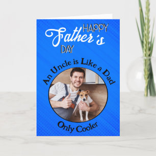 Een oom is als een vader die gepersonaliseerde vad bedankkaart