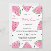 Eén op de eerste dag van de geboorte Watermelon Kaart (Voorkant)