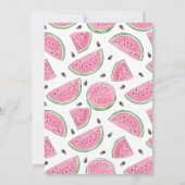 Eén op de eerste dag van de geboorte Watermelon Kaart (Achterkant)