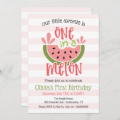 Een op de eerste dag van de melkwatermeloen kaart (Voorkant / Achterkant)