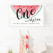 Eén op de Melon Waterverf Watermelon 1 op de geboo Spandoek (Insitu)