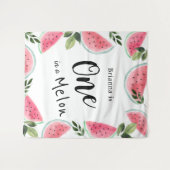 Eén op de Melon Waterverf Watermelon 1 op de geboo Wandkleed (Voorkant (horizontaal))