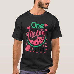 Een op een dag in de Melon tante Funny Watermelon T-shirt