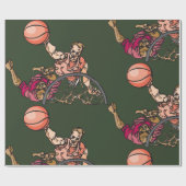 Eén op één honkbal cadeaupapier (Vlak)