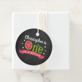 Eén op een Melon Chalkboard op de eerste verjaarda Bedankjes Labels (In situ)