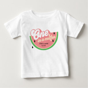Eén op een Melon First Birthday T-shirt