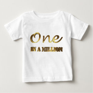 Eén op een miljoen Elegant Gold Brown Typografie