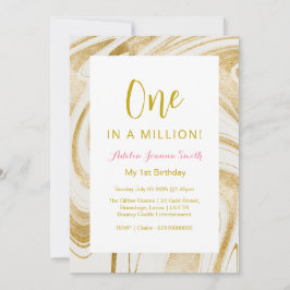 Eén op een miljoen, gouden uitnodiging voor de 1e 
