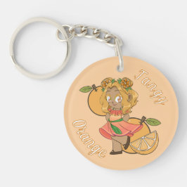 Een op maat gemaakte sleutelhanger met een malle o