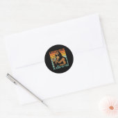 Een opa zoals is moeilijk te vinden bigfoot papa v ronde sticker (Envelop)