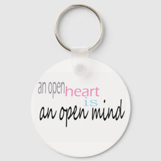 Een open hart is een open geest sleutelhanger