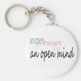 Een open hart is een open geest sleutelhanger