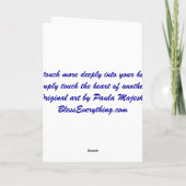 Een open Wenskaart van het Hart Kaart (Achterkant)