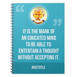 Een opgeleide Mind Quote Notitieboek