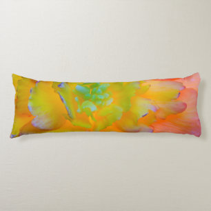 Een oplichtende, gloeiende begonia bloesem lichaamskussen