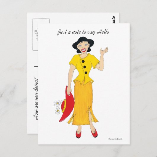 Een opmerking Hallo Briefkaart (Voorkant / Achterkant)