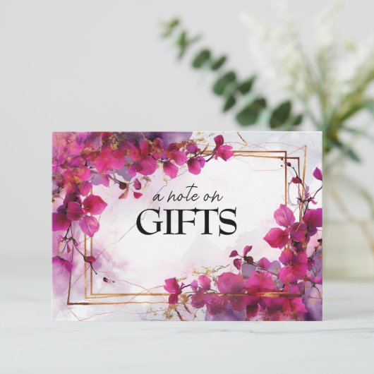 Een opmerking over Gifts Fuchsia Enchantment: Wate Informatiekaartje (Staand voorkant)