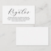 Een opmerking over Huwelijkscadeaus, Regalos, mooi Informatiekaartje (Voorkant / Achterkant)