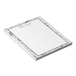 Een opmerking uit de  muzieknotitie zwart-wit notitieblok