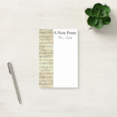 Een opmerking van de  muzikant op blad Music Note (Kantoor)