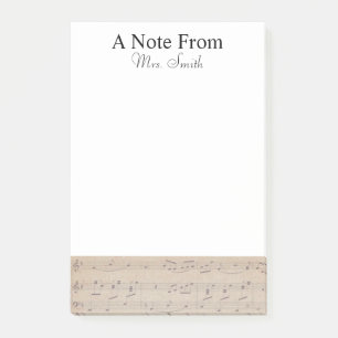 Een opmerking van de muzikant op blad Music Note