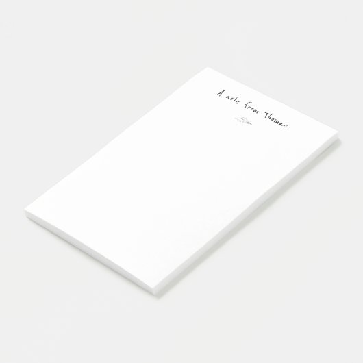Een opmerking van het papieren vliegtuig post-it® notes (Schuin)