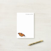 Een opmerking van ... Monarch Butterfly Notitieblo Post-it® Notes (Op bureau)
