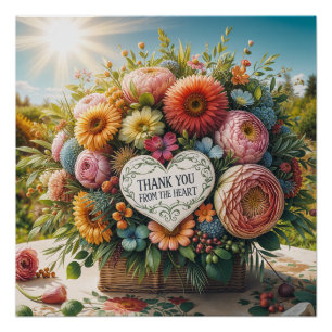 Een oprechte bloemenglossy Poster Perfect Poster