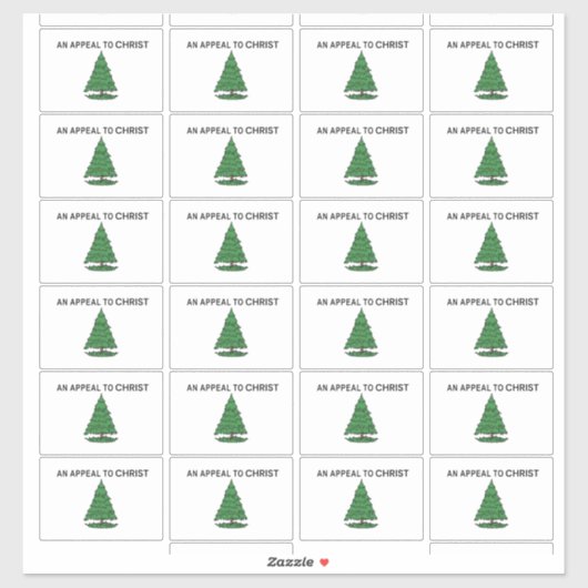 Een oproep aan Christus stickers (Vel)