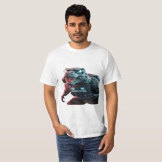 Een opvallende foto van een dreigende T-Rex, showc T-shirt