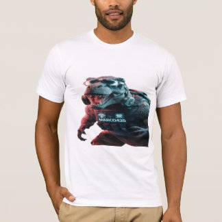 Een opvallende foto van een dreigende T-Rex, showc T-shirt