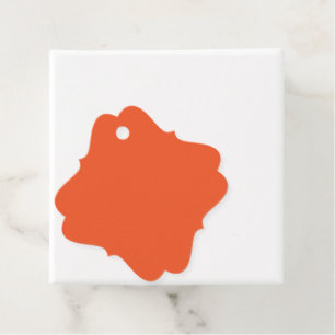 Een oranje achtergrond met een bedankjes labels